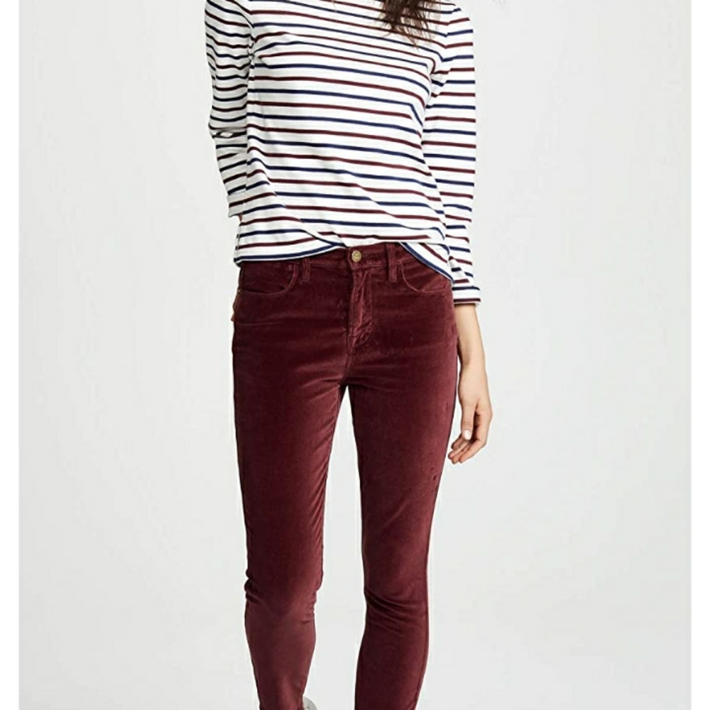 NWT Frame Denim Size 24 Le High Velvet Skinny Jeans